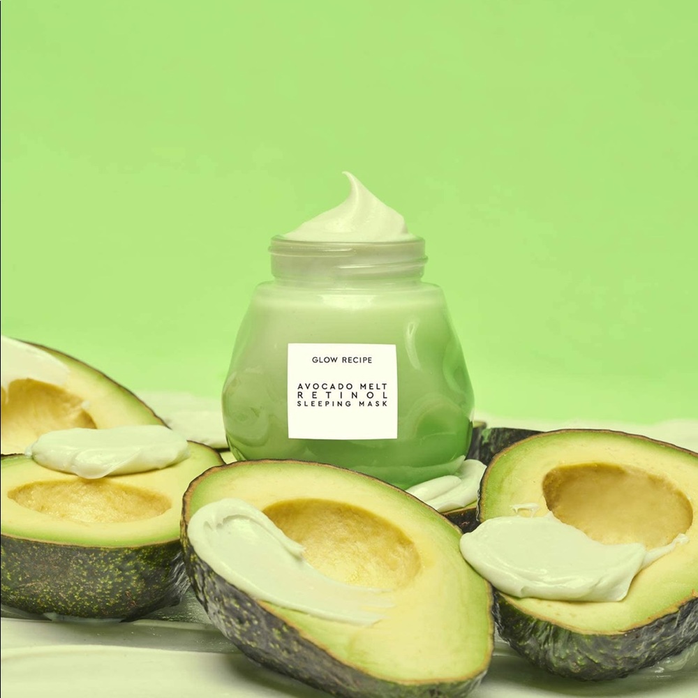 Discontinued Glow Recipe Avocado Melt Retinol Sleeping Mask night-time face mask